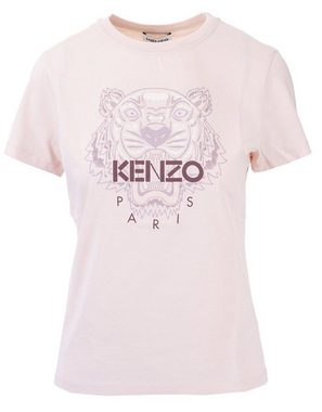 KENZO T-Shirt KENZO TIGER T-SHIRT FADED PINK ROSA SHIRT TOP ROUNDNECK DAMENSHIRT ICO