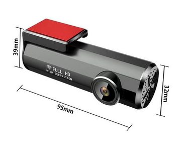 Insma Dashcam (HD, 1920*1080P Autokamera Monitor & Dashcam für Auto LKW PKW, 140° Weitwinkel mit G-Sensor)