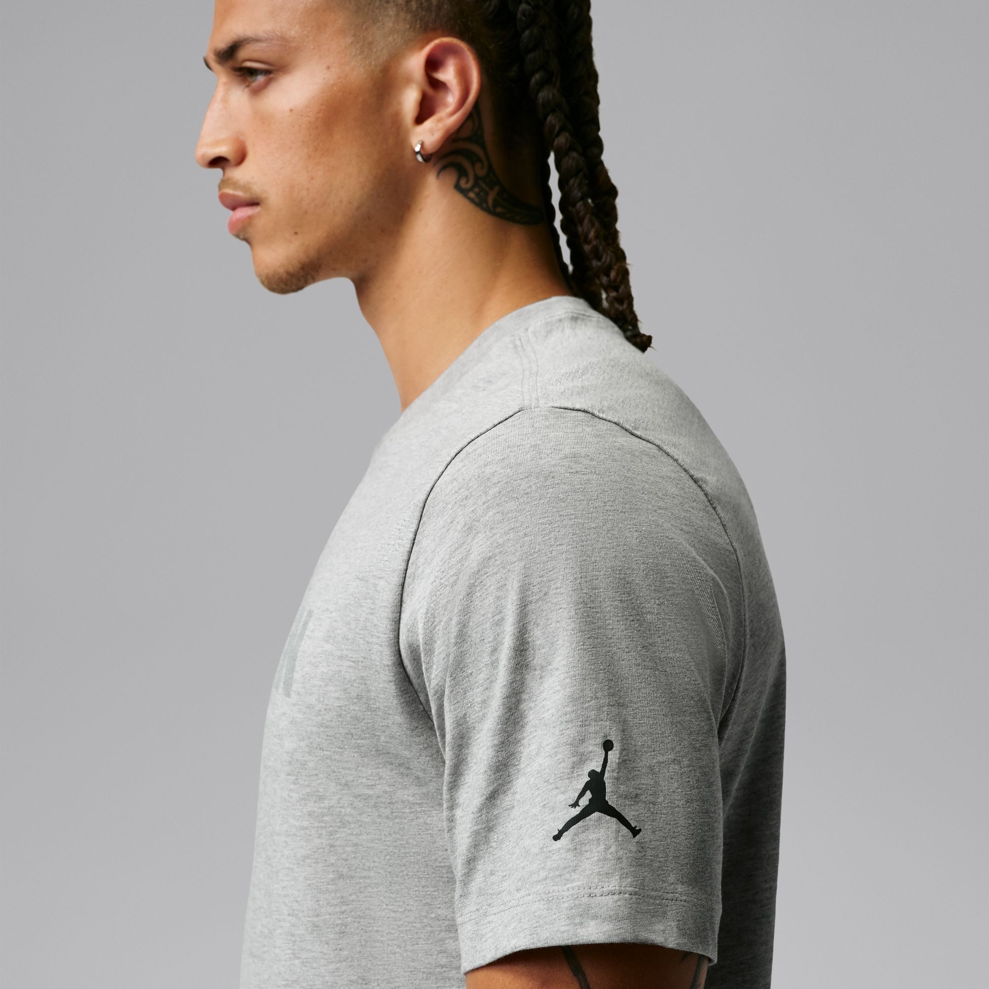 Jordan T-Shirt Jordan Jumpman Classics Men's Short-Sleeve T-Shirt mit Rundhalsausschnitt, aus Baumwolle, normale Länge