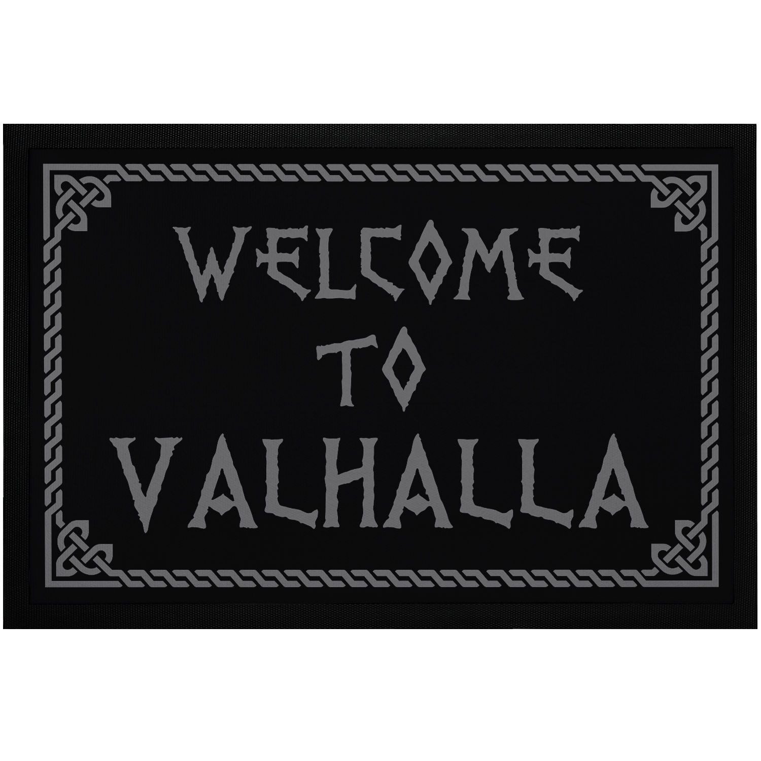 MoonWorks Fußmatte Fußmatte mit Spruch Welcome to Valhalla Wikinger Viking Willkommen, rechteckig