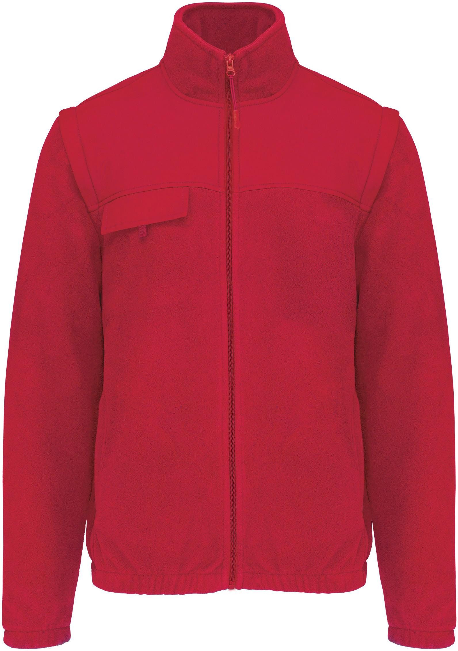Arbeitsjacke Fleecejacke mit abnehmbaren Ärmeln Herren
