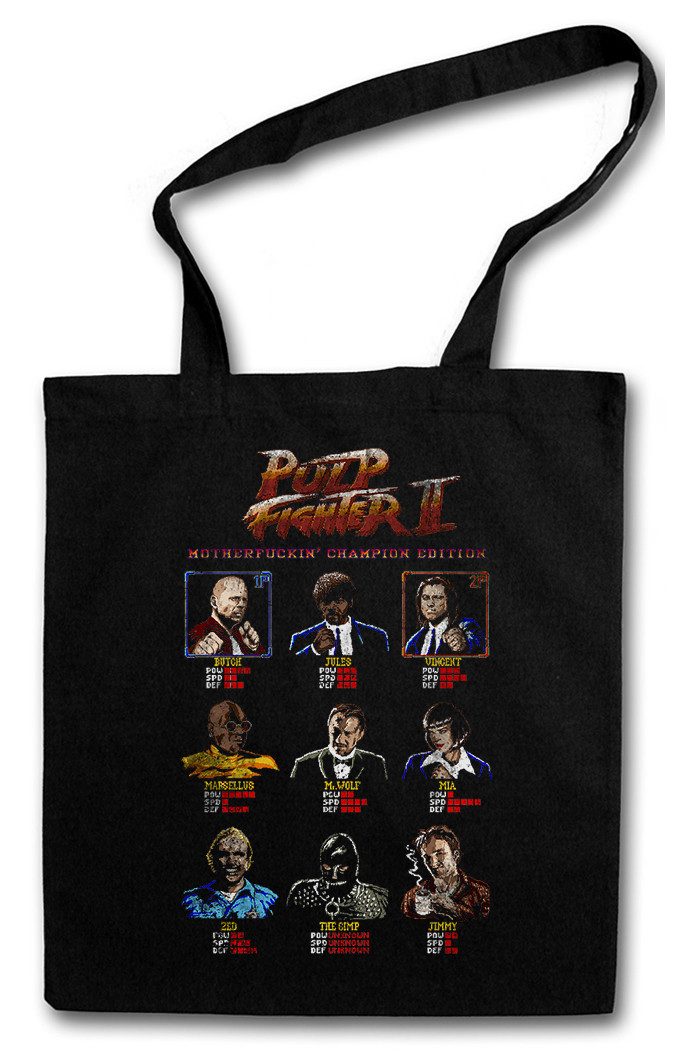 Urban Backwoods Beuteltasche Pulp Fighter II Stofftasche Shirt Vincent Quentin Fiction Vega Jules (1-tlg), Champion Tarantino Mia Butch