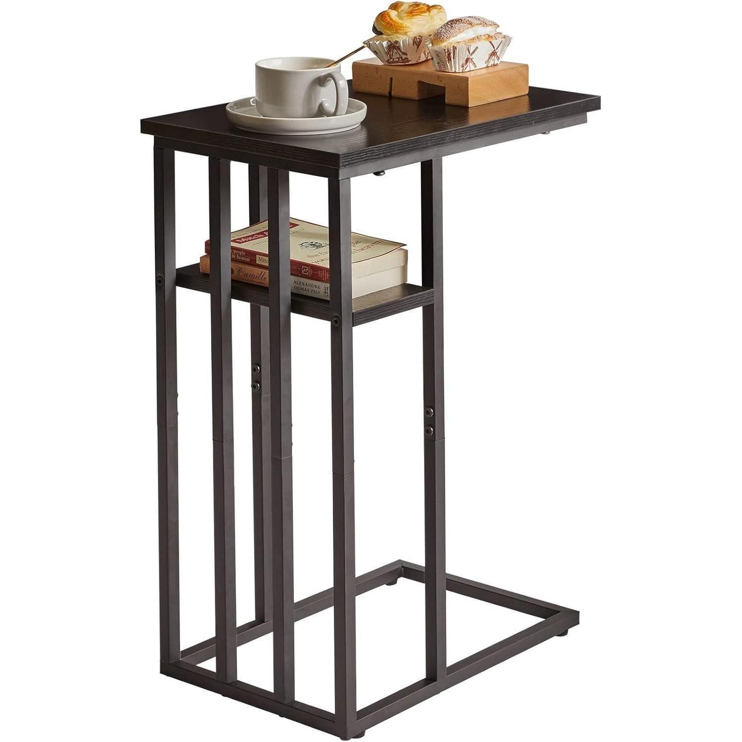 LuxusKollektion Beistelltisch Beistelltisch C-Form Laptoptisch Rollen günstig online kaufen