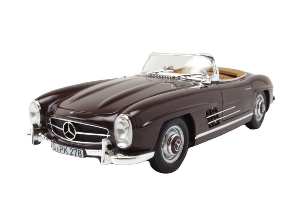 Modellauto Mercedes 300 SL Roadster 1957 dunkelrot