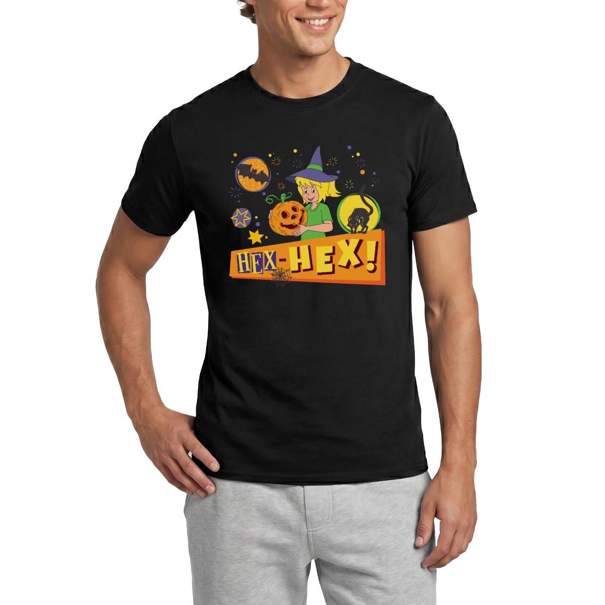 Spreadshirt T-Shirt Bibi Blocksberg Halloween Hex-Hex! Mit Bibi Männer T-Shirt (1-tlg)
