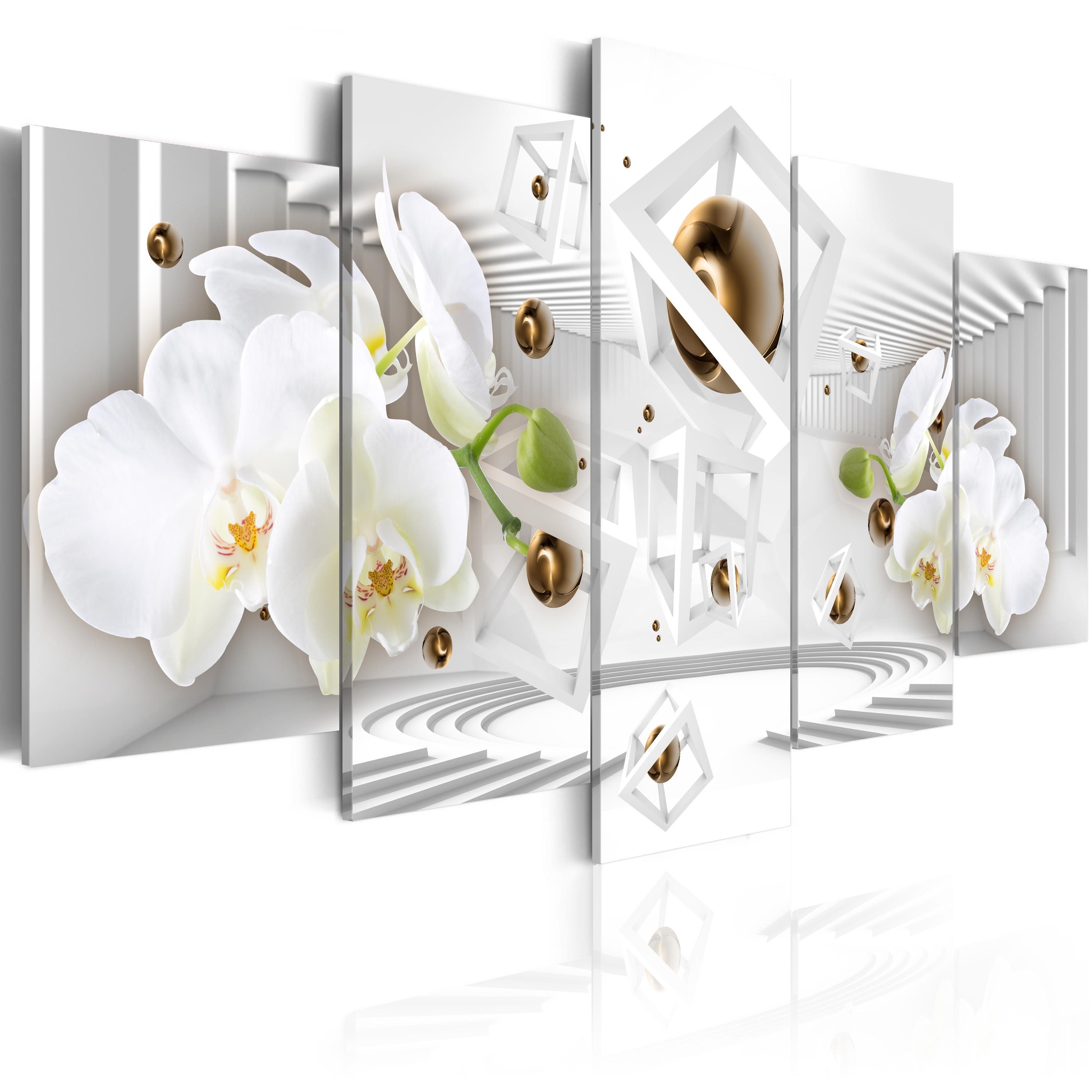 Wandbild Tempel der weißen Orchidee
