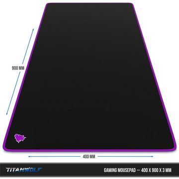 CSL Gaming Mauspad, XXL Schreibtischunterlage 900 x 400mm, Präzision & Geschwindigkeit