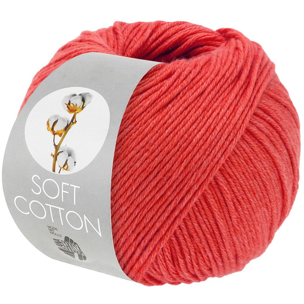 LANA GROSSA SOFT COTTON Häkelwolle, 140 m (weiches, vielseitiges Garn für höchsten Tragekomfort), 50 g