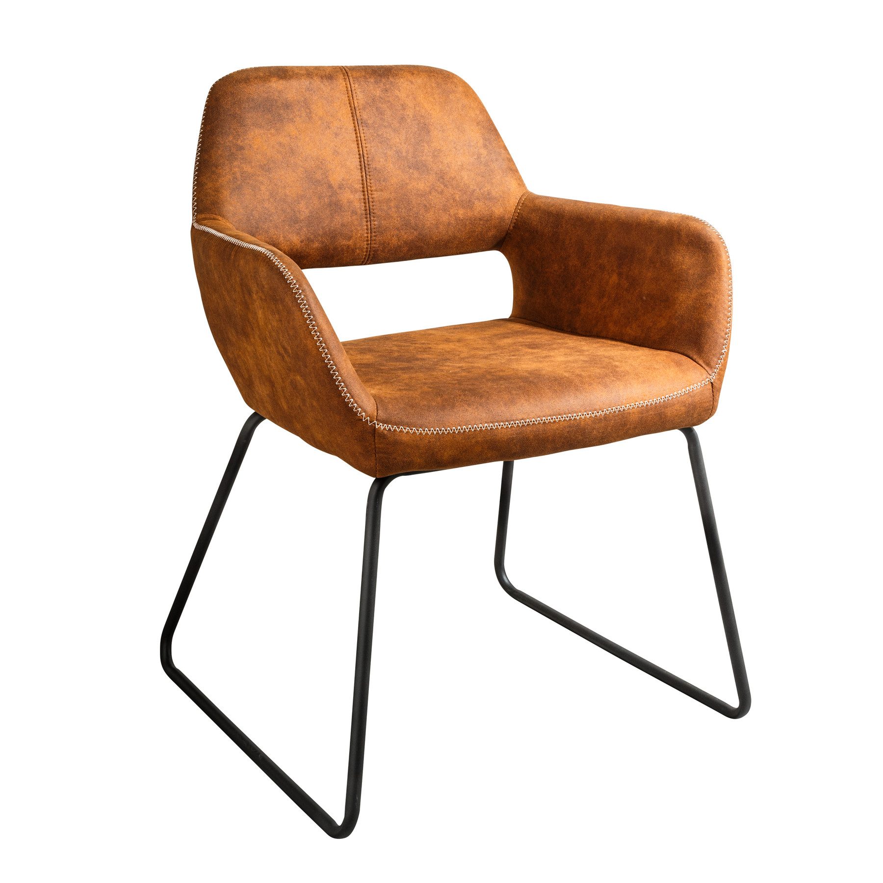 riess-ambiente Esszimmerstuhl MUSTANG antik braun, Esszimmer · Microfaser · günstig online kaufen