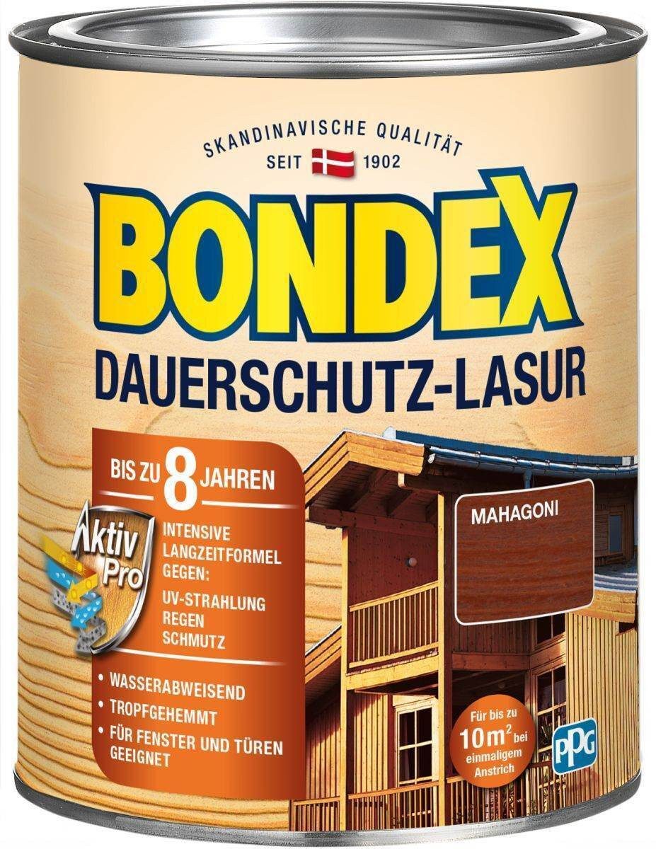 Bondex Holzschutzlasur Dauerschutz-Lasur 0,75 L in Eiche, Holzpflege mit Witterungsschutz, Ho