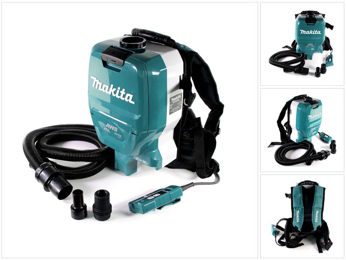 Akku-Handstaubsauger DVC 265 ZXU Akku Rucksackstaubsauger 36 V (2x 18 V) Brushless Solo -