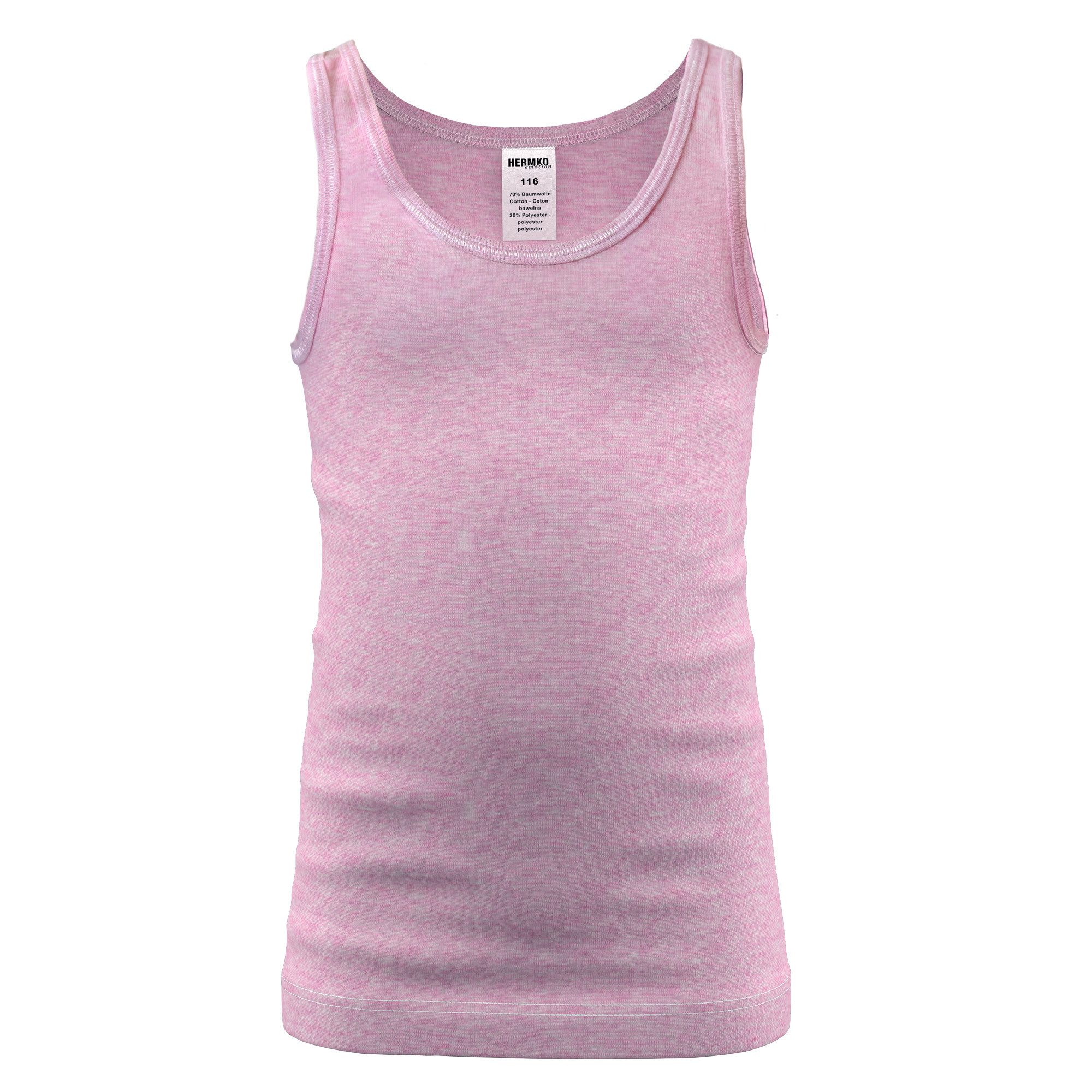 HERMKO Achseltop 26000 Bio-Baumwolle/Polyester Tanktop Unterhemd sehr weich