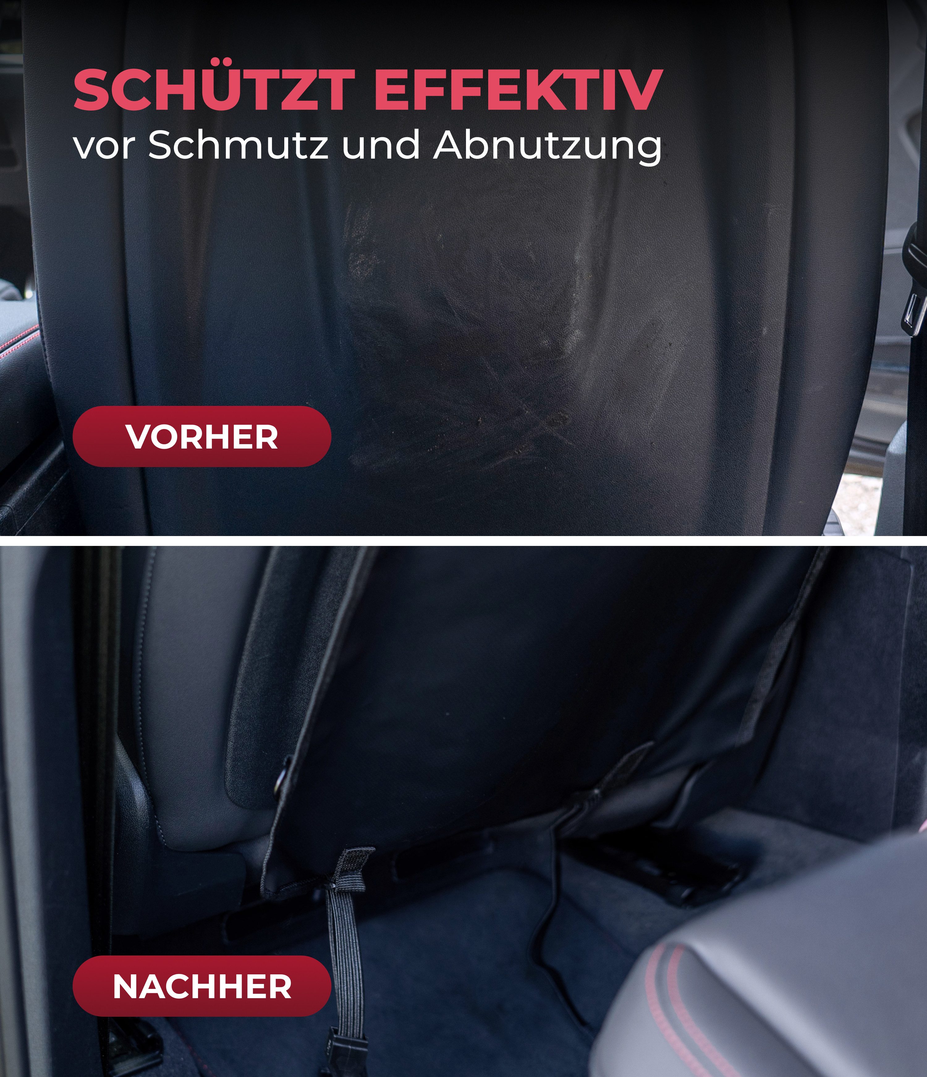 Herzenskind car seat back protector, 1-piece.