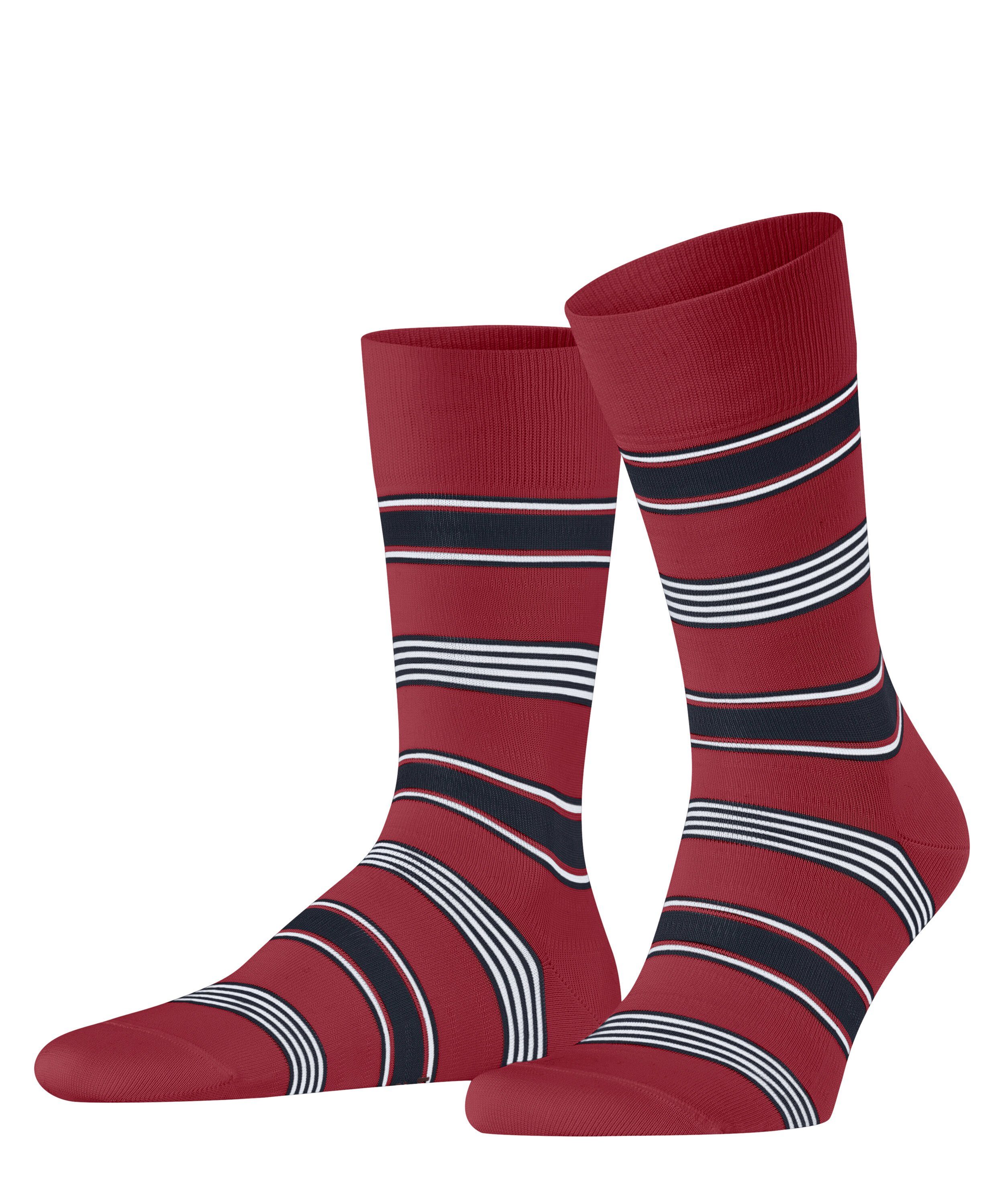 FALKE Socken Marina Stripe (1-Paar) scarlet (8228)