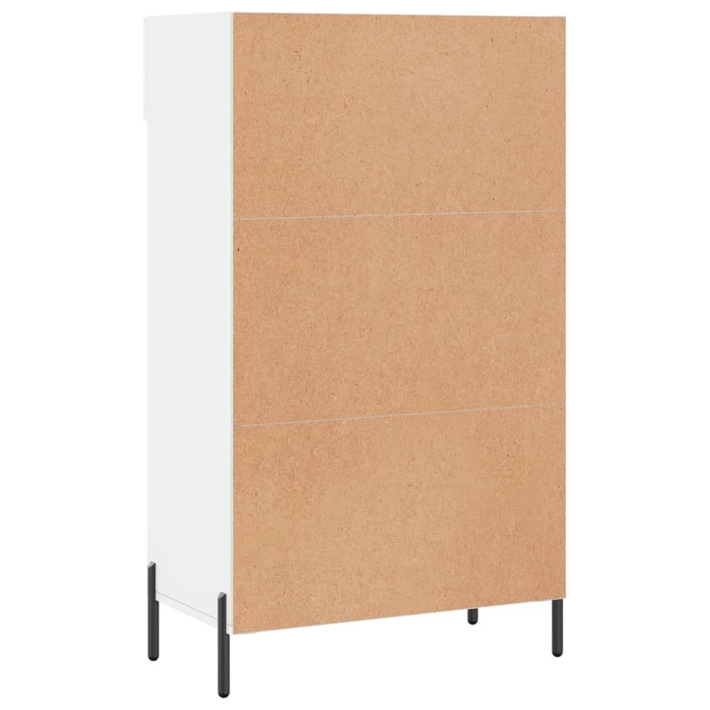 vidaXL cm Kleiderschrank Schuhschrank 60x35x105 Hochglanz-Weiß Holzwerkstoff (1-St)