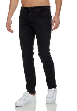 Denim House Slim-fit-Jeans Herren-Jeans SLIM-Fit mit Stretch in Schwarz