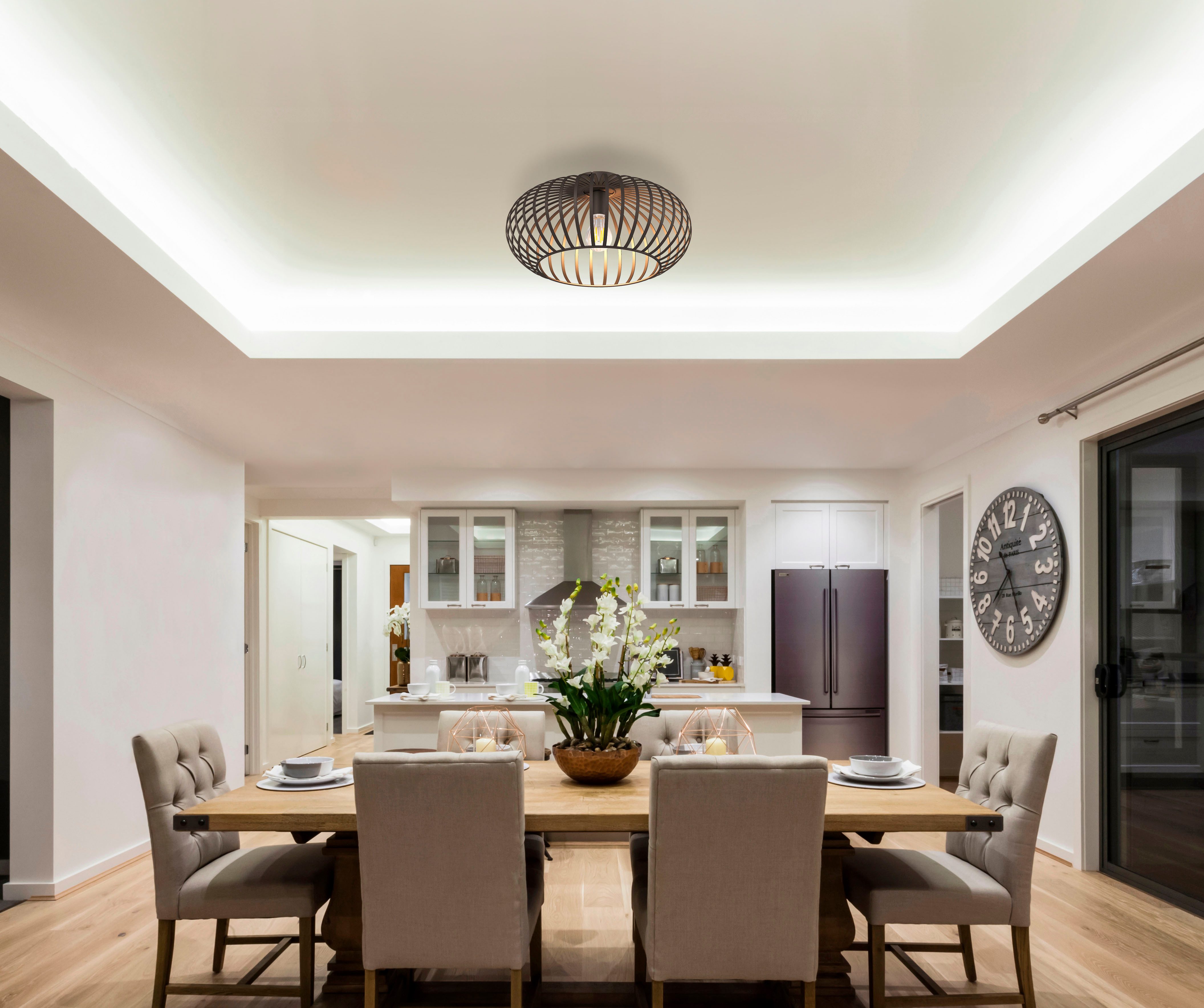 NOWA Deckenleuchte MAX, ohne Leuchtmittel, Deckenlampe, Esszimmer, Wohnzimm günstig online kaufen