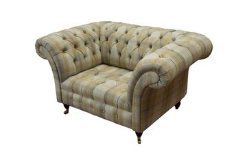 JVmoebel Chesterfield-Sessel BRITISCHER GEFLOCHTENER CHESTERFIELD SESSEL HANDGEFERTIGT