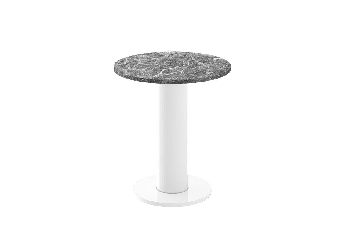 designimpex Beistelltisch Design HSO-222 rund Ecktisch 60cm Hochglanz Tisch