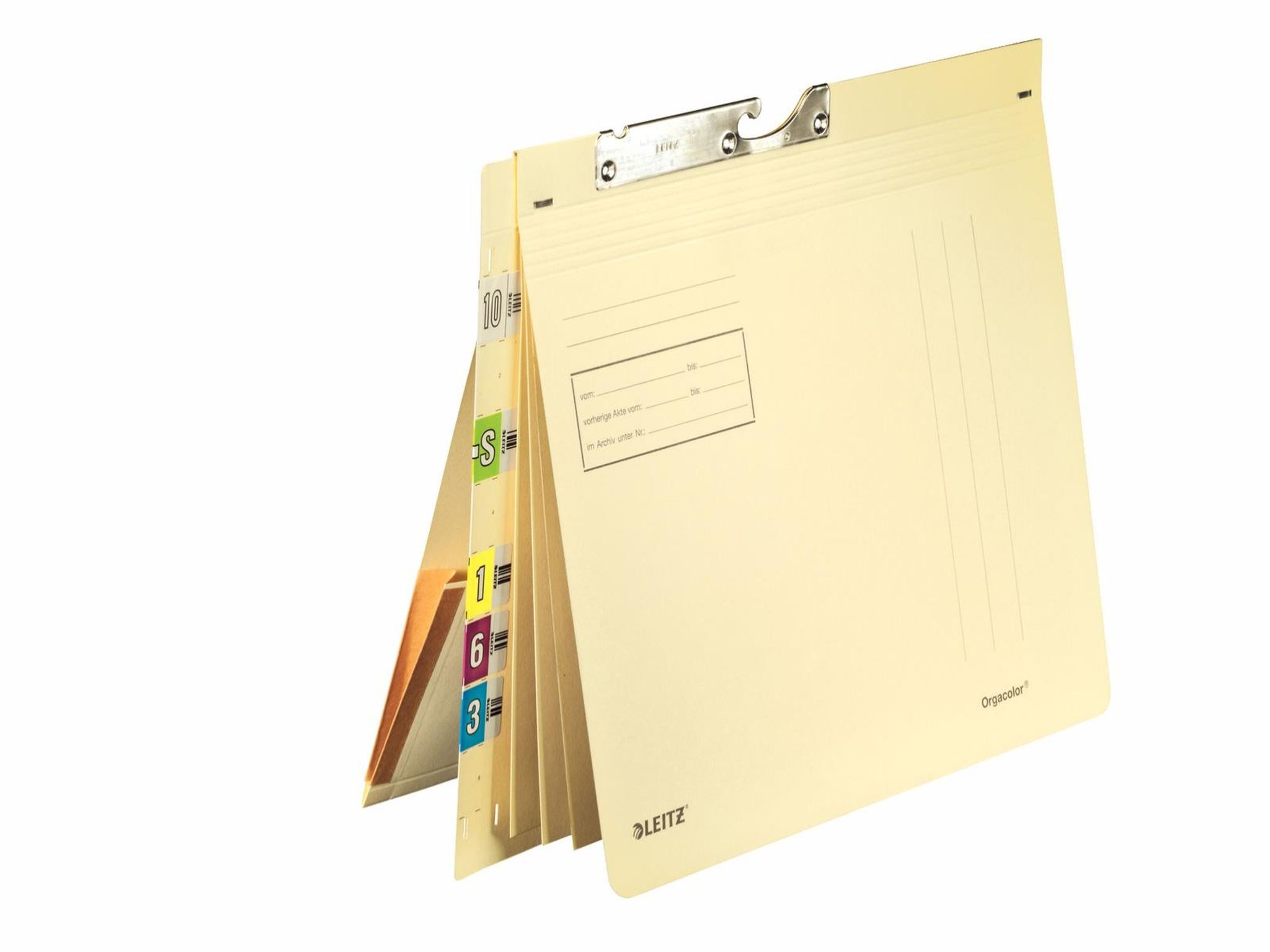 LEITZ Aktenordner LEITZ Pendelhefter n'braun kaufm. Heftung 4 Trennblätter Organisa