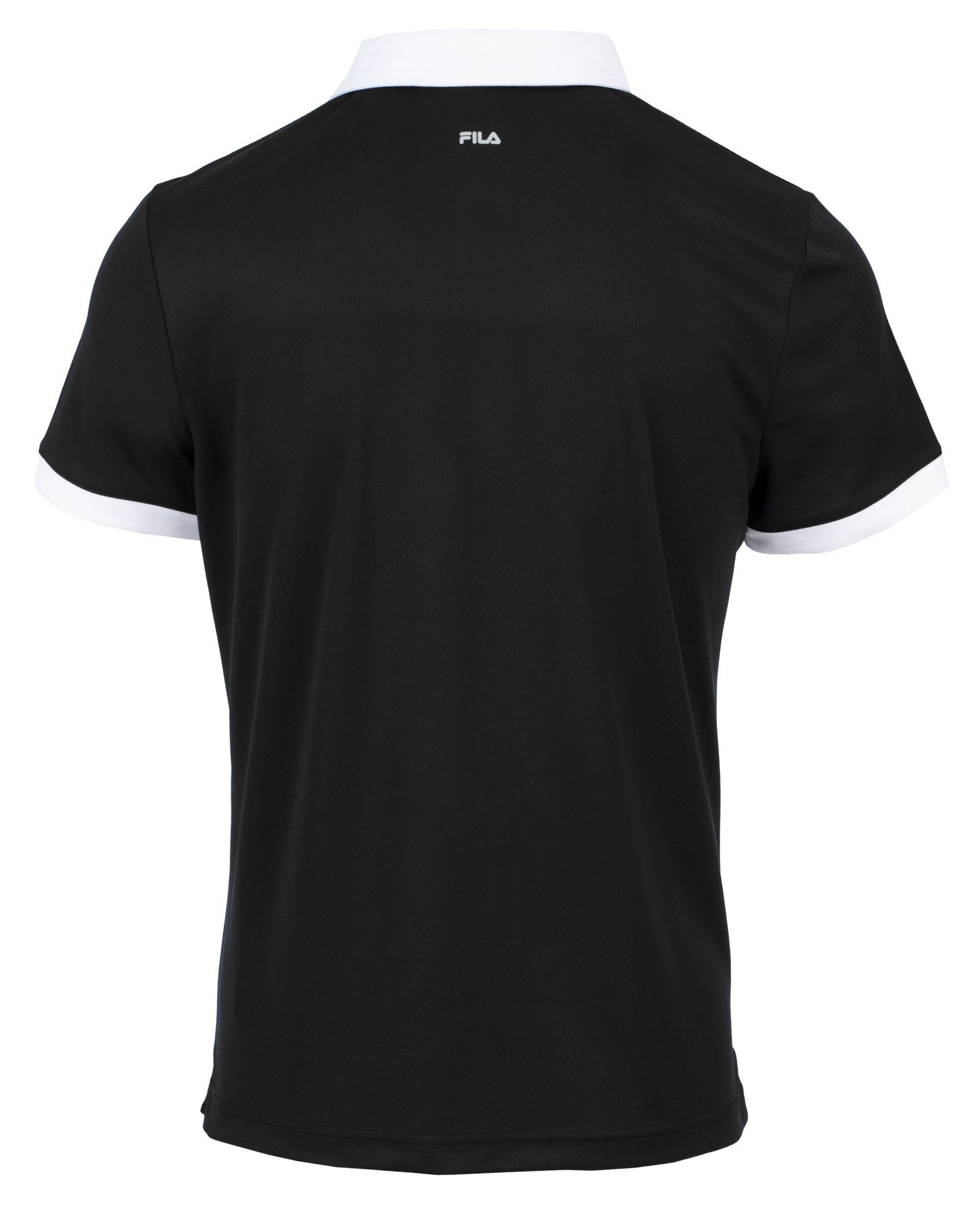 Fila Poloshirt Markus (100% Polyester) schwarz/weiss Herren