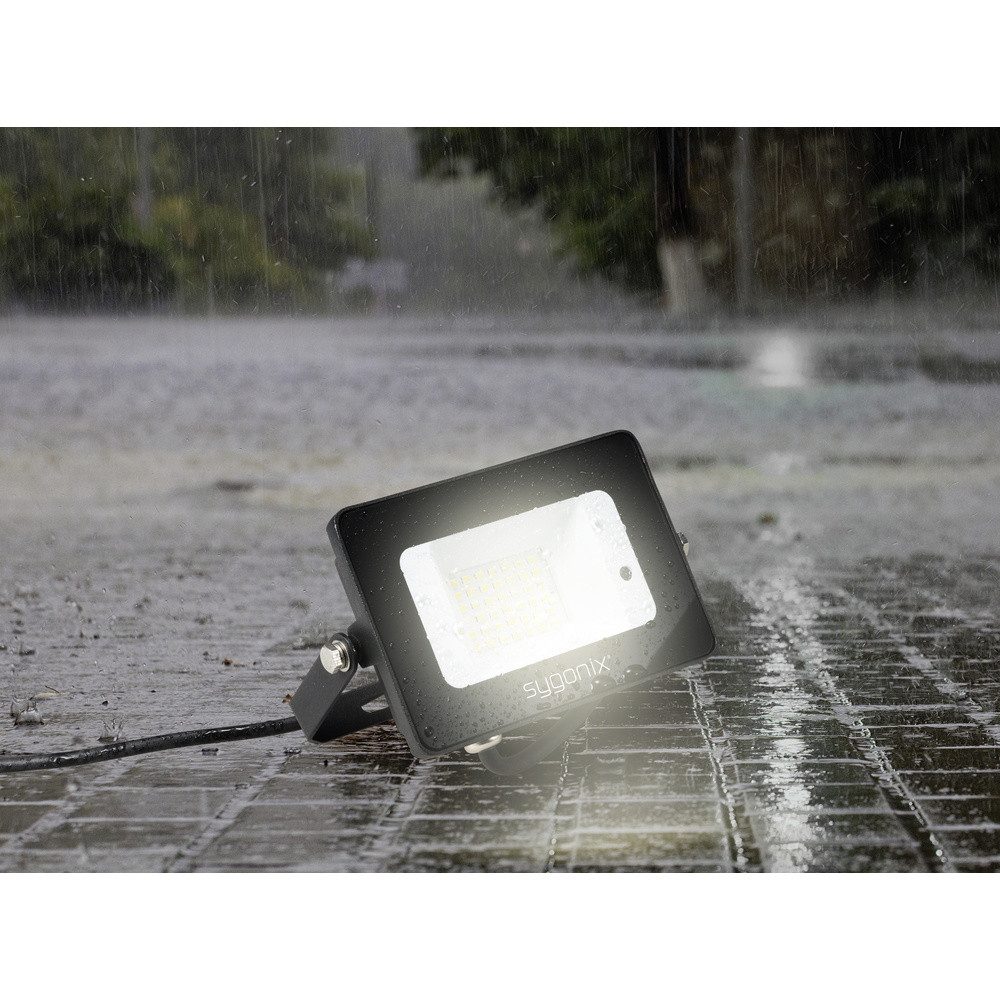 Sygonix LED Flutlichtstrahler Sygonix SY-5995280 LED-Außenstrahler mit Bewegungsmelder EEK: C (A - – Bild 3 von 5