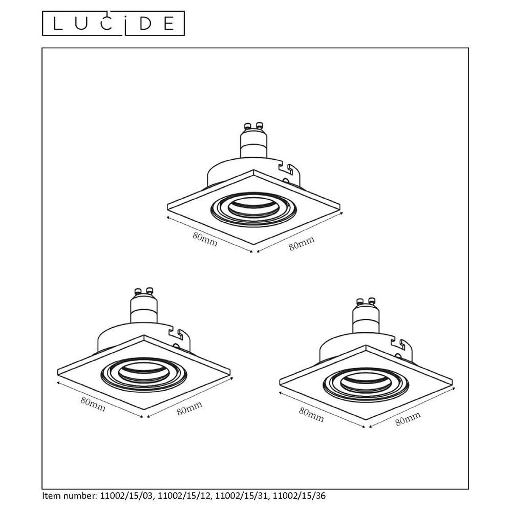 Lucide Einbauleuchte Dreh- und schwenkbarer Einbauspot Focus, LED