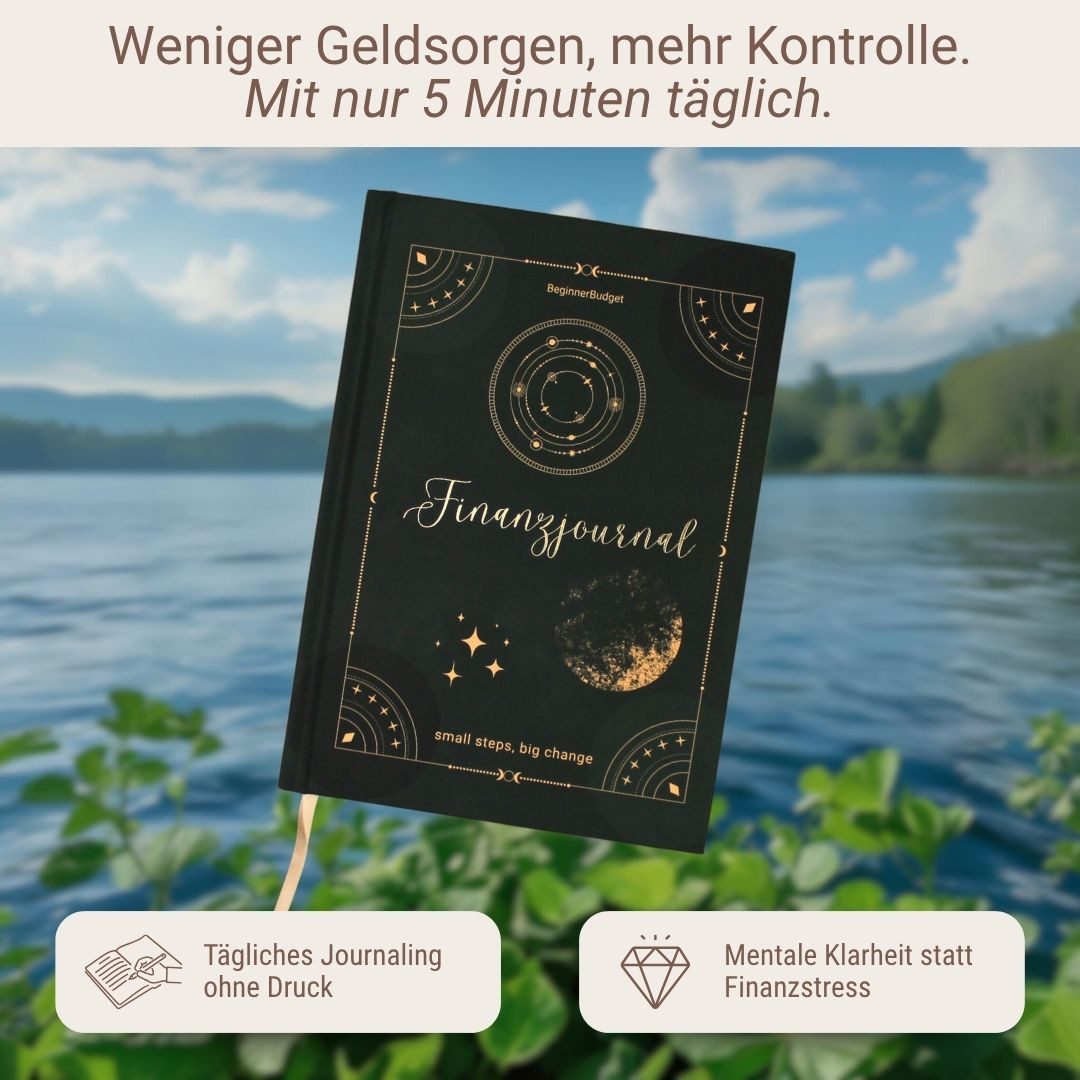 BeginnerBudget Tagebuch Finanzjournal Achtsamer Umgang mit Geld, Reflexionen & Geldbewusstsein 158 Seiten Journey, Dein Weg zu bewusstem Umgang mit Geld