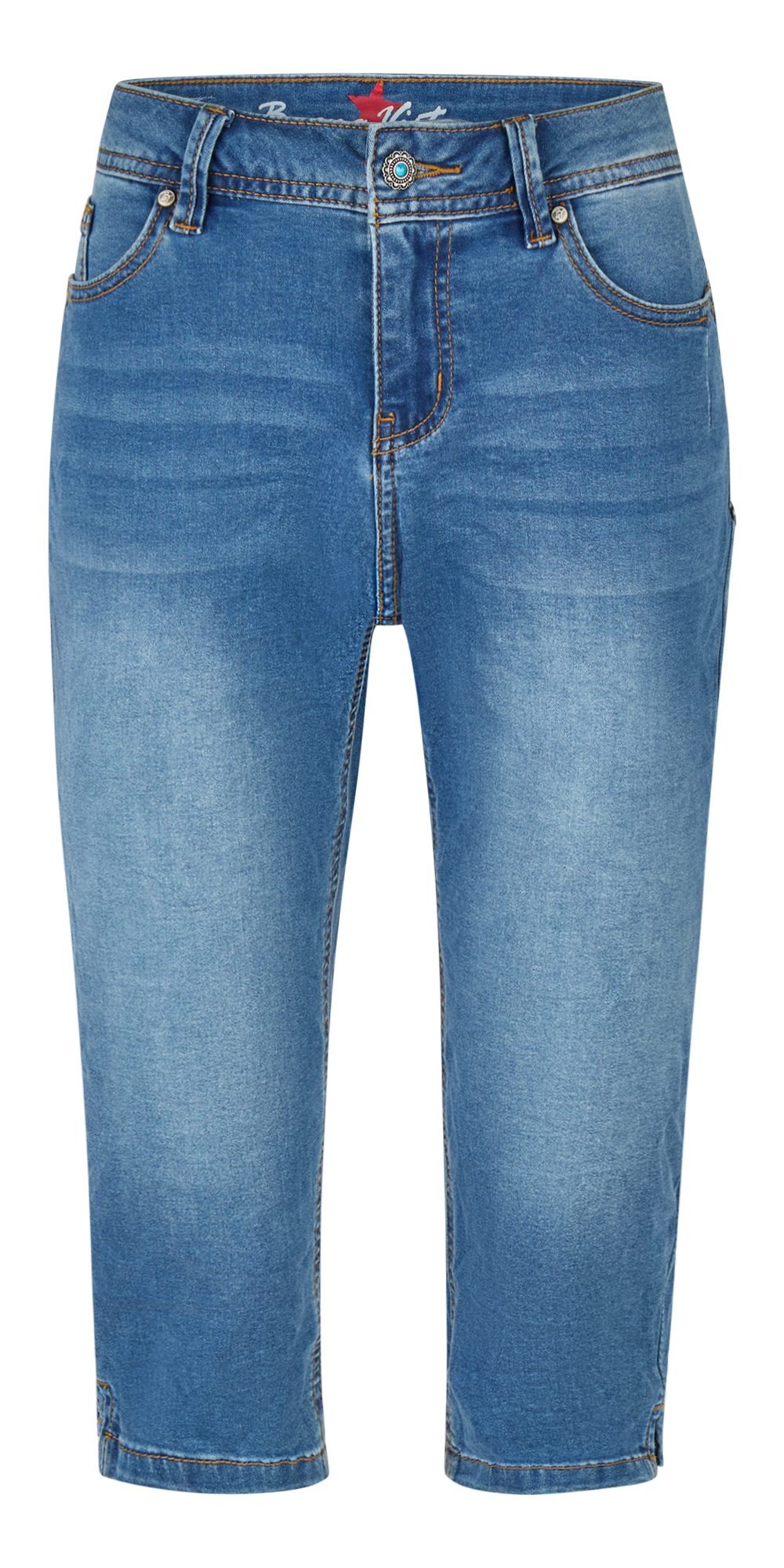 Buena Vista Stretch-Jeans BUENA VISTA MALIBU-ZIP HIGH CAPRI mid stone 2604 B5990 102.9416 -