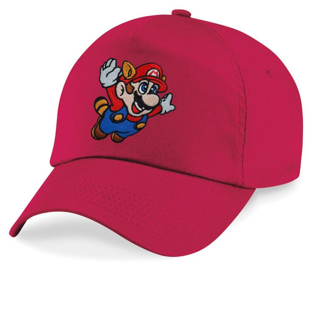 Blondie & Brownie Baseball Cap Kinder Mario Fligh Stick Patch Luigi Peach Super Nintendo Rot