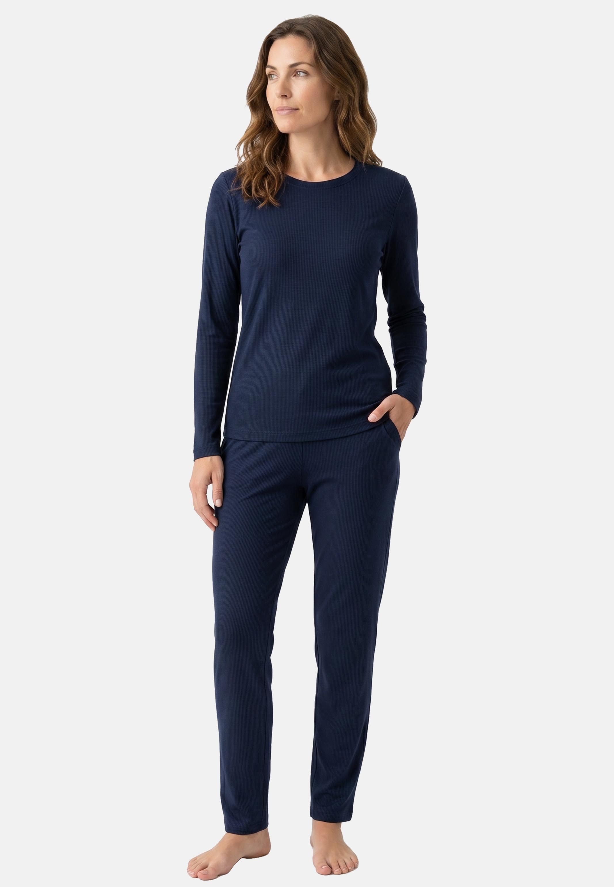 Hanro Pyjama Sleep & Lounge (Set, 2 tlg) Schlafanzug - Baumwolle - Atmungsaktiv