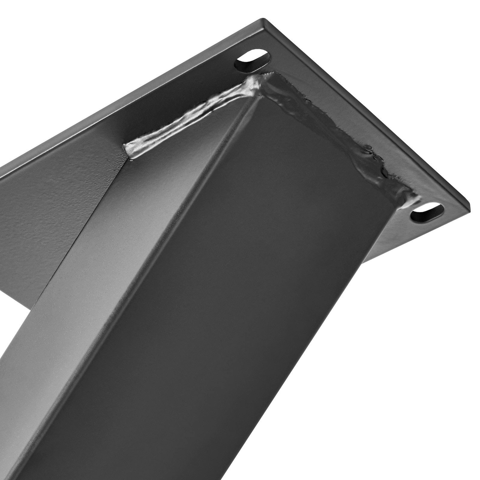 SO-TECH® Tischgestell X-FORM Stahl schwarz matt Höhe 710 mm Tiefe 820 mm (1-St), Stahl-Profil 80 x 40 mm