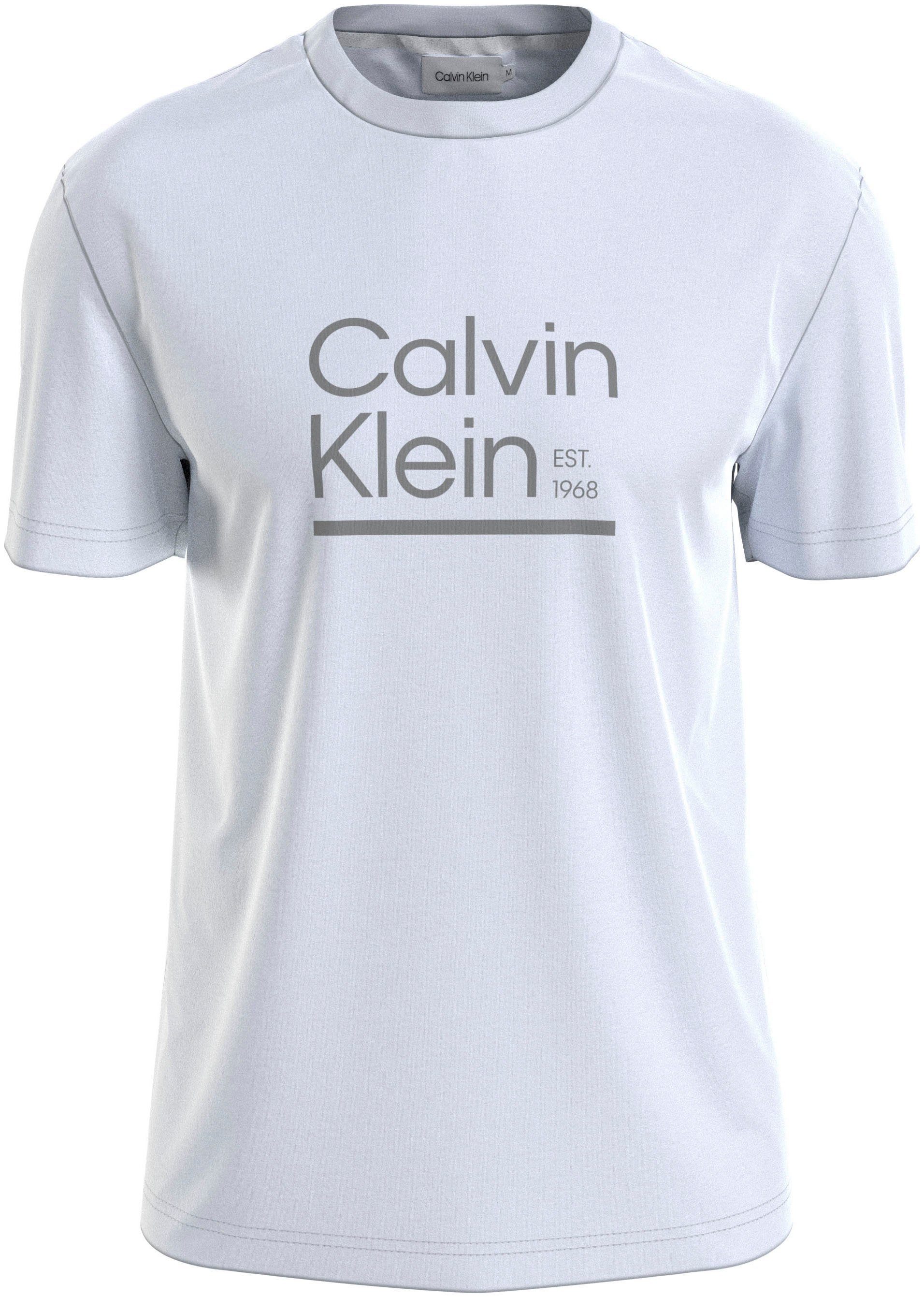 Calvin Klein Big&Tall T-Shirt BT-LINE LOGO T-SHIRT Bright White