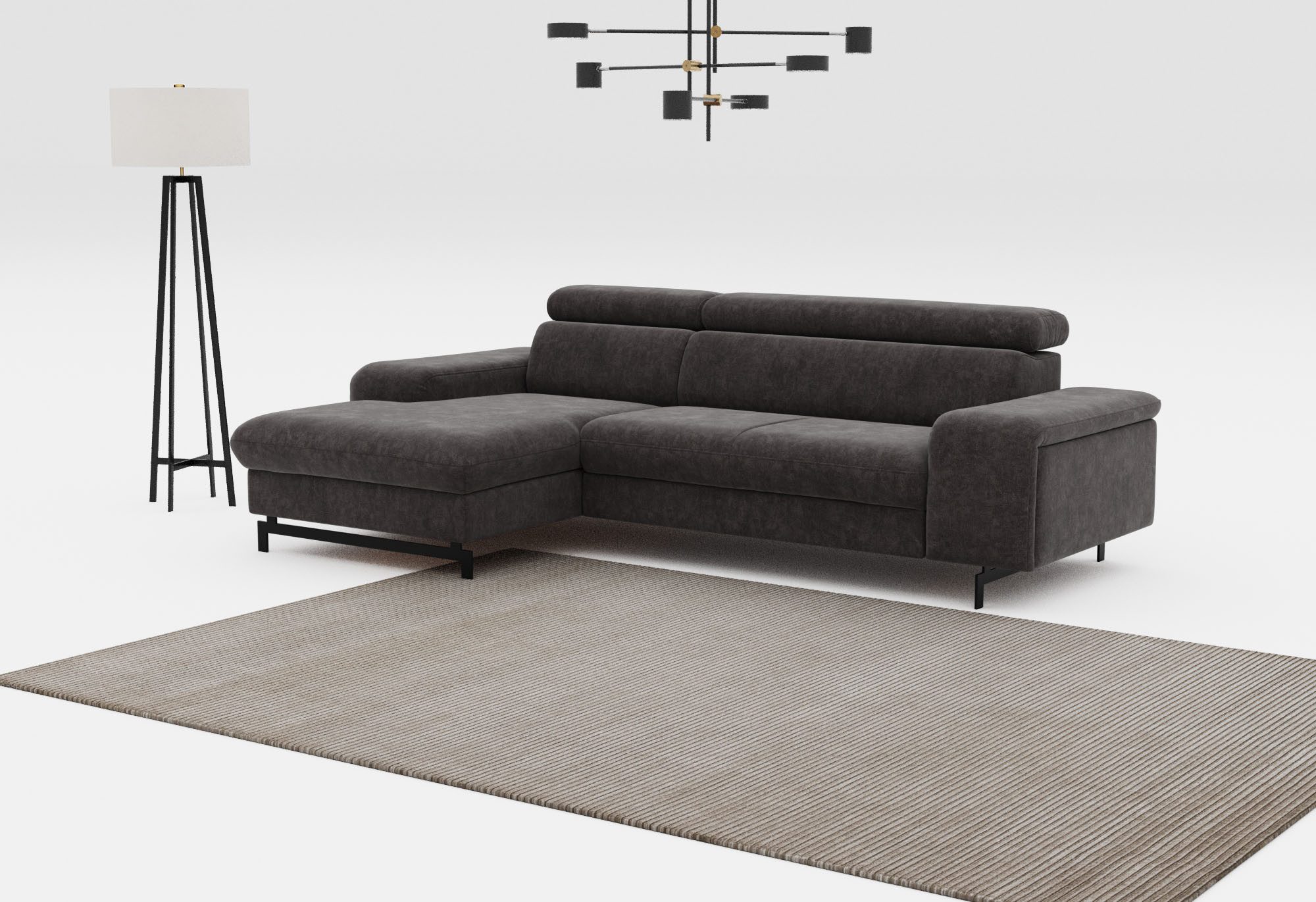 COTTA Ecksofa "Emma L-Form", mit Kopfteilverstellung, wahlweise mit Bettfun günstig online kaufen