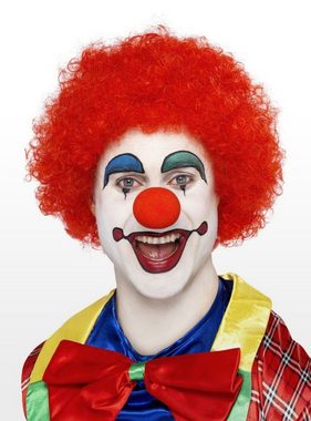 Smiffys Kostüm-Perücke Clown rot, Rotes Clownskostüm Accessoire