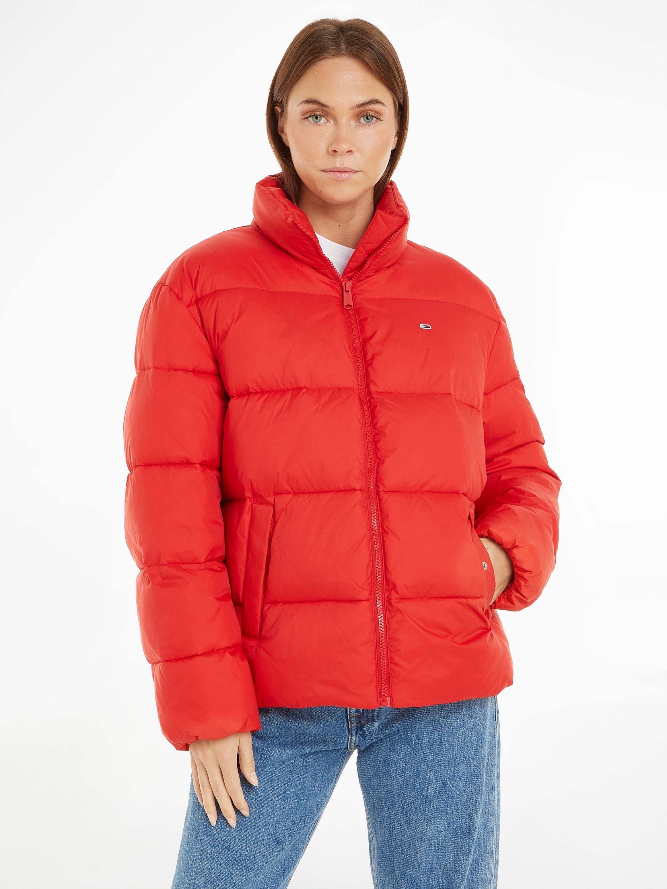 Tommy Jeans Steppjacke TJW MODERN PUFFER mit Aufhänger Deep_Crimson