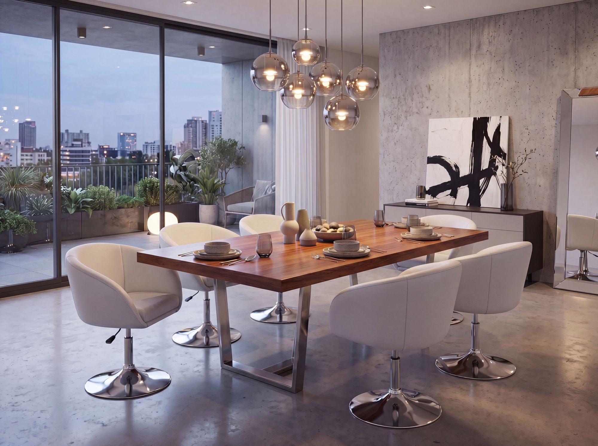 FINEBUY Esszimmerstuhl Drehstuhl Bürostuhl Cocktailsessel Loungesessel (Loungesessel Wartezimmer, Clubsessel Modern), Loungesessel Kunstleder Weiß Drehbar 120 kg