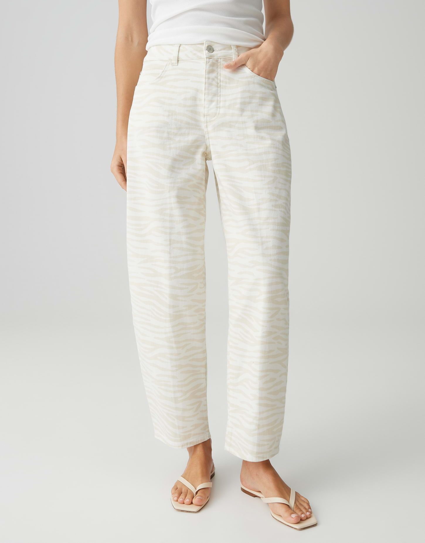 OPUS PANTS Relax-fit-Jeans Mari clear zebra Mit 5 Pocket Design für entspan günstig online kaufen
