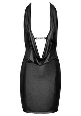 Cottelli Collection Minikleid Kleid mit tiefem Ausschnitt - schwarz