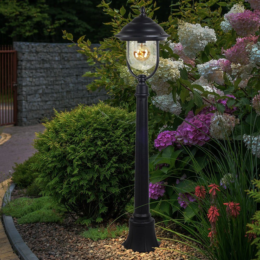 Außen-Stehlampe, 2x Lampen inklusive, Außen Dimmer LED etc-shop Garten Warmweiß, Leuchtmittel Laternen im Set Fernbedienung Farbwechsel, Steh