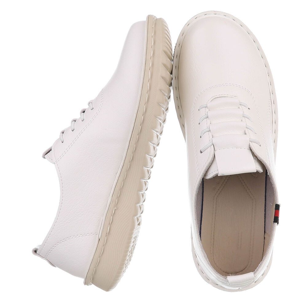 Ital-Design Komfortabler Damenschuh für Alltag und Freizeit Slipper (91554569) Flach Slipper in Weiß