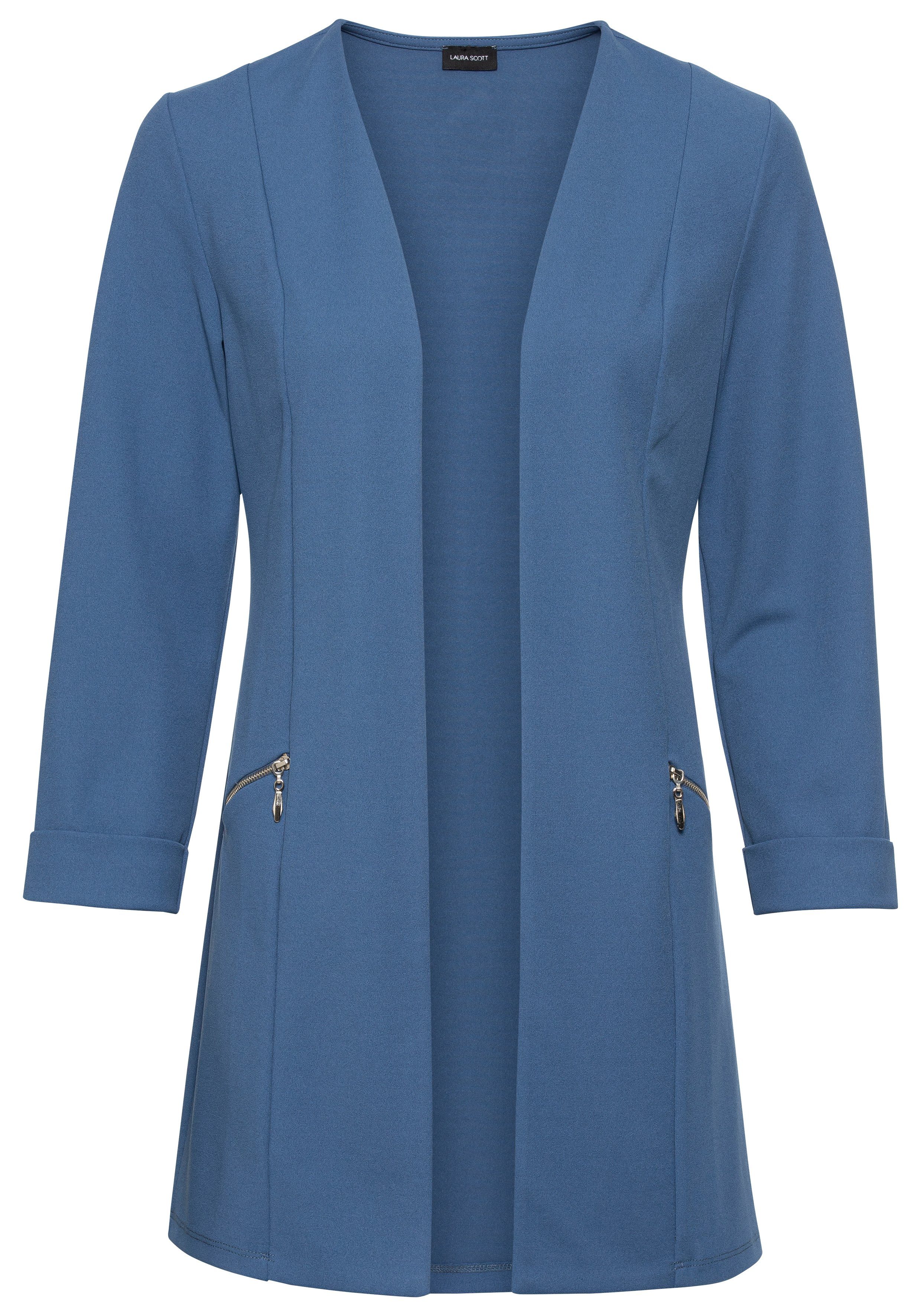 LAURA SCOTT Longblazer mit Reißverschlüssen mehr
