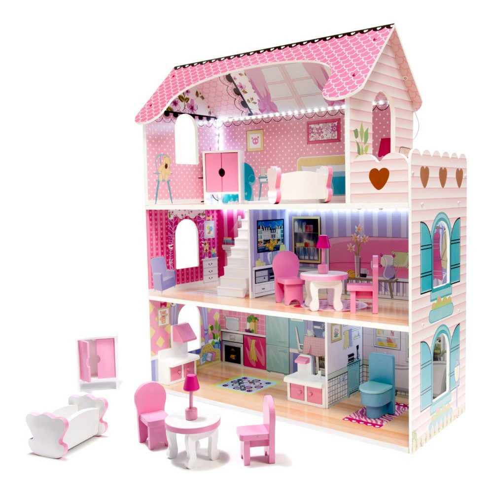 LA CUTE Puppenhaus Großes Puppenhaus mit günstig online kaufen