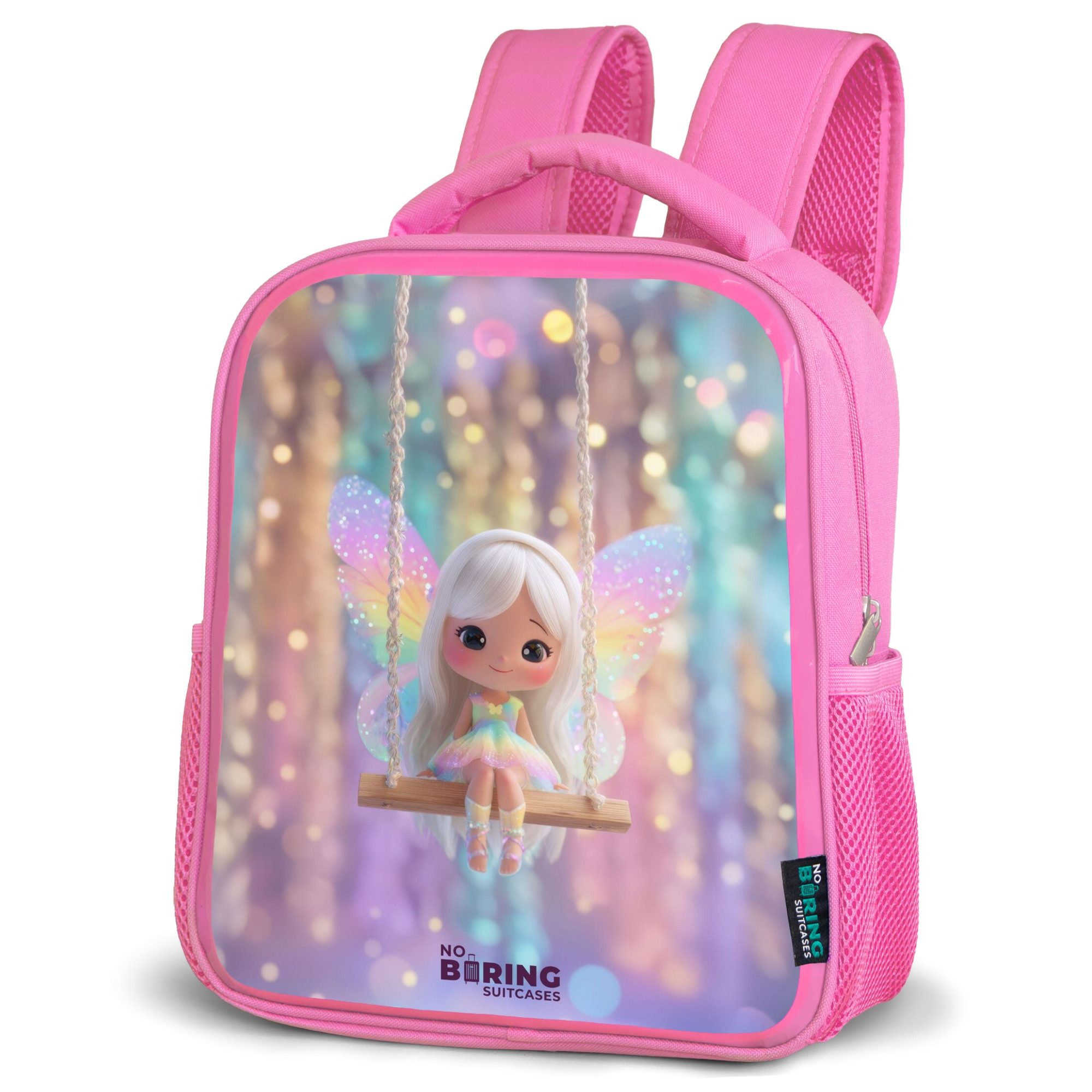 NoBoringSuitcases.com© Rucksack Fee - Elf - Regenbogen, Kinderrucksack, Schulrucksack, Freizeitrucksack, Mädchen, Kindergarten