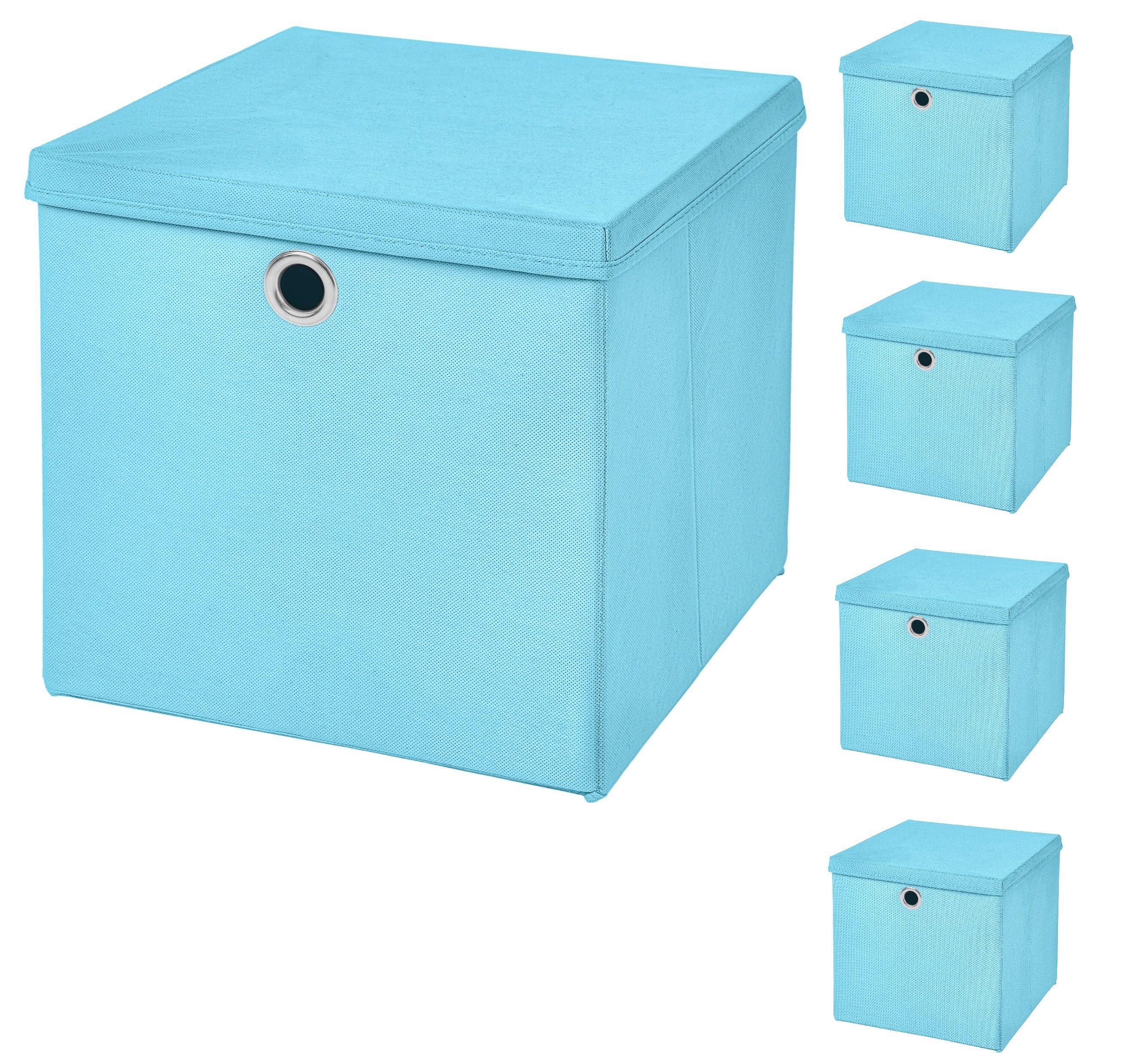 StickandShine Faltbox 5 Stück Faltboxen 28 x 28 x 28 cm faltbar