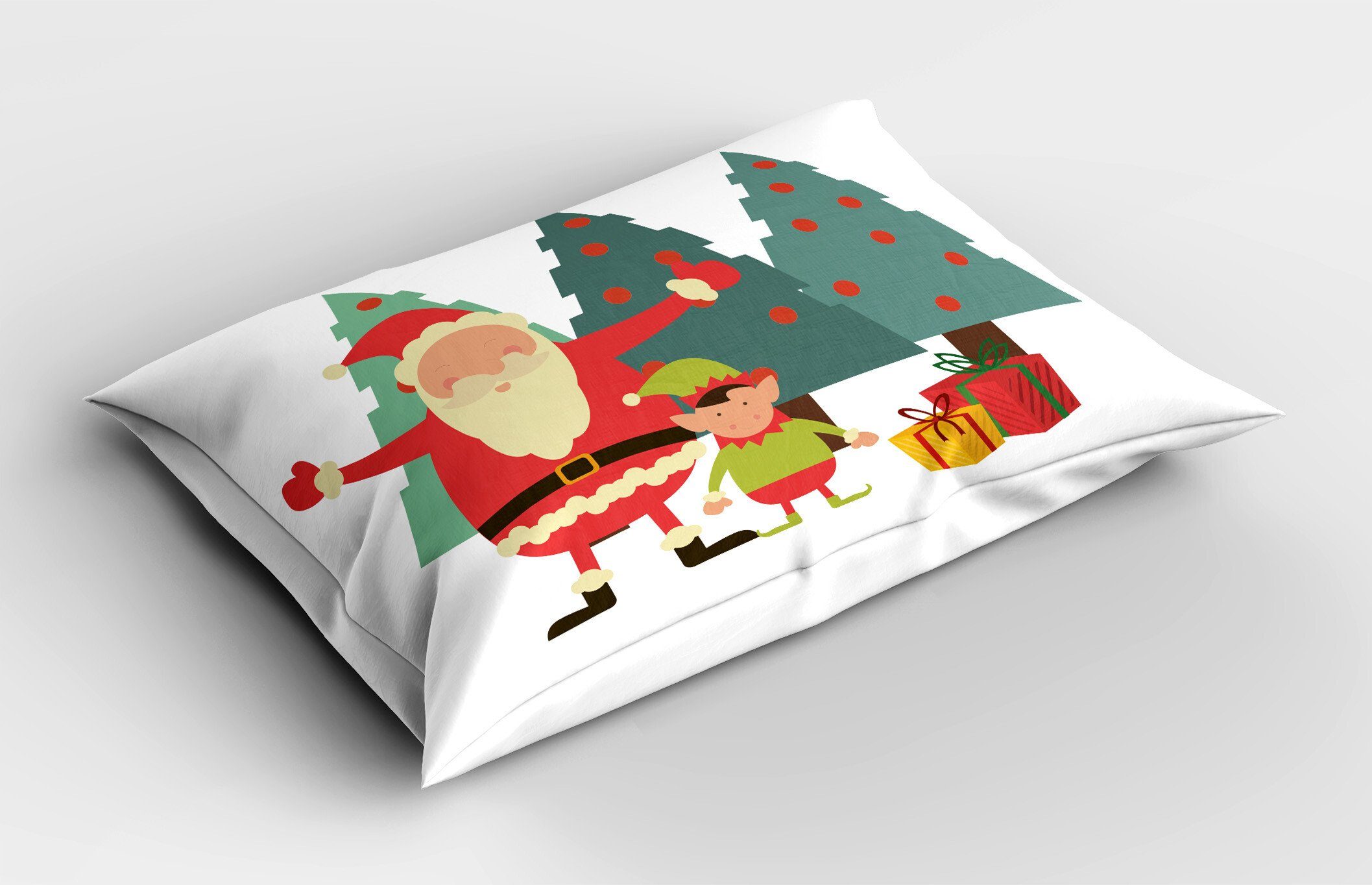Kissenbezug, Stück), Standard Presents Elf Man King Abakuhaus Size Kissenbezüge Weihnachtsmann Little Gedruckter Dekorativer (1