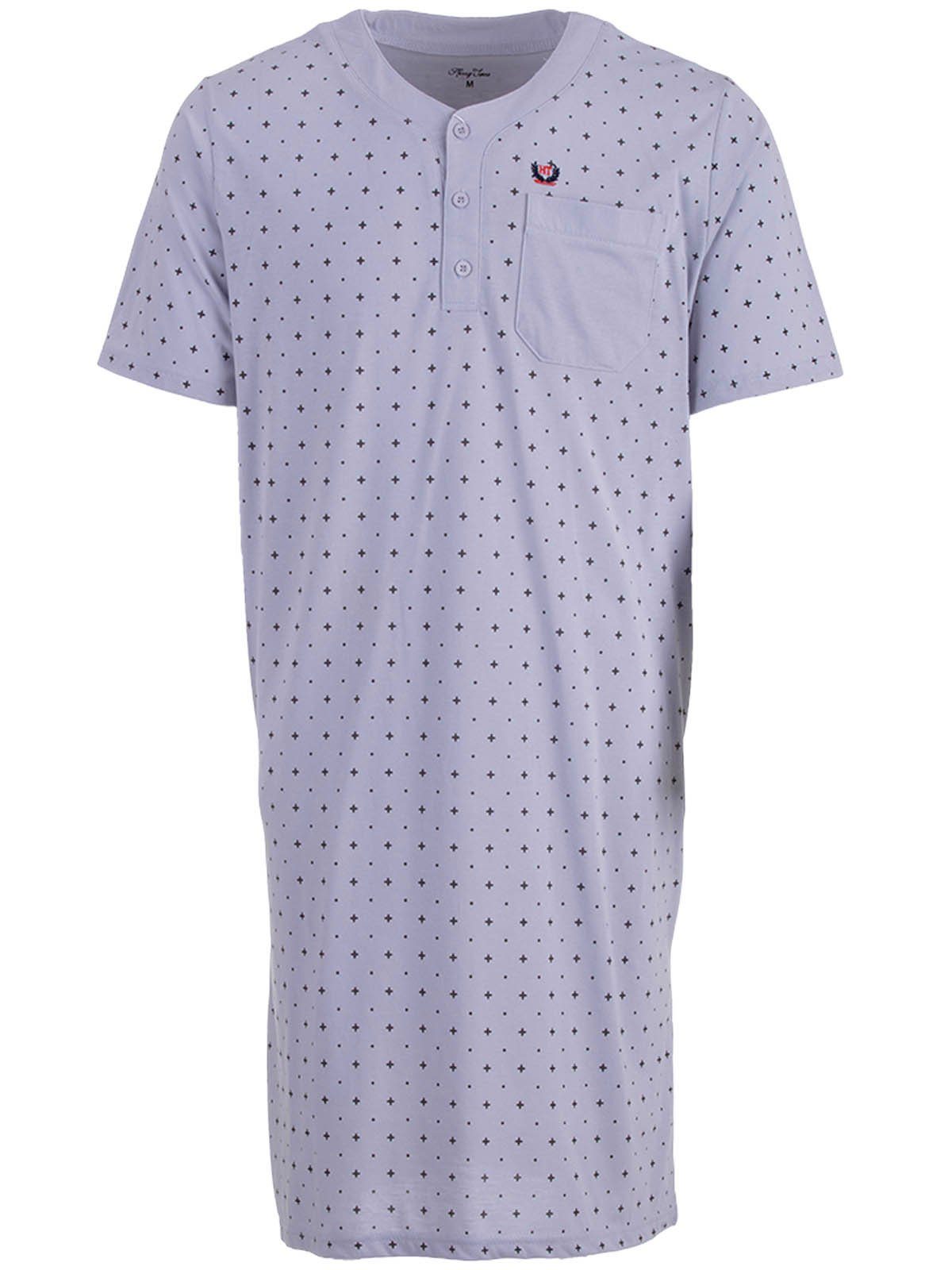 Henry Terre Nachthemd Nachthemd Kurzarm - Punkte Kreuz günstig online kaufen