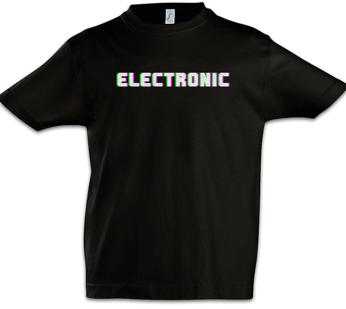 Print-Shirt Electronic Glitch Kinder T-Shirt Synthesizer Electro Techno LFO Musik