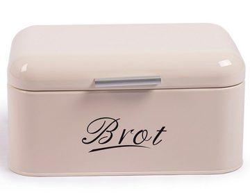 Zedelmaier Brotkasten Brotkasten aus Metall,Brot Lange Aufbewahren,Retro Brot Box mit Deckel, (MBH001&2), Stapelbar Brotaufbewahrungsbox