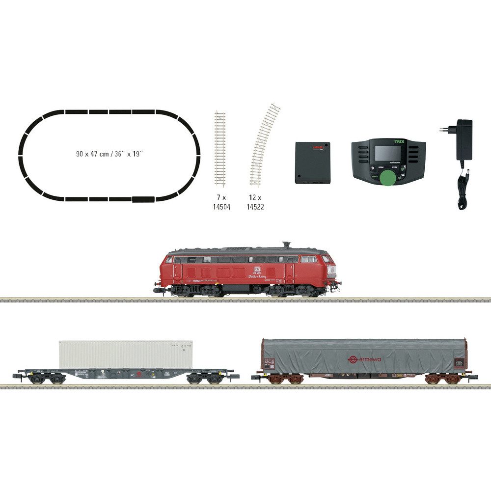 MiniTrix Modelleisenbahn Startpaket MiniTrix 11161 N Startpackung Güterzug der Railsystems RP GmbH